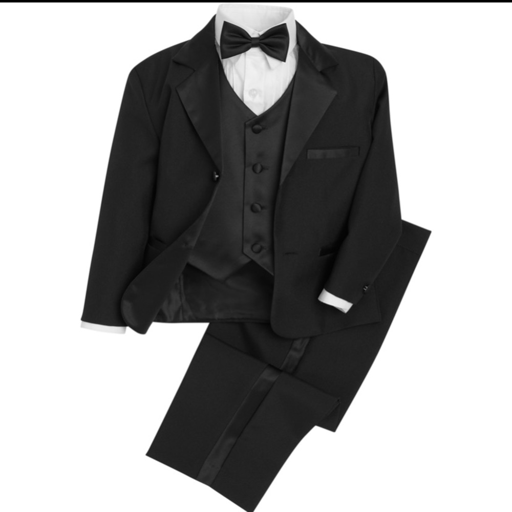 Peanut Butter Collection Black Tuxedo from Men’s Wearhouse Kids Size 6